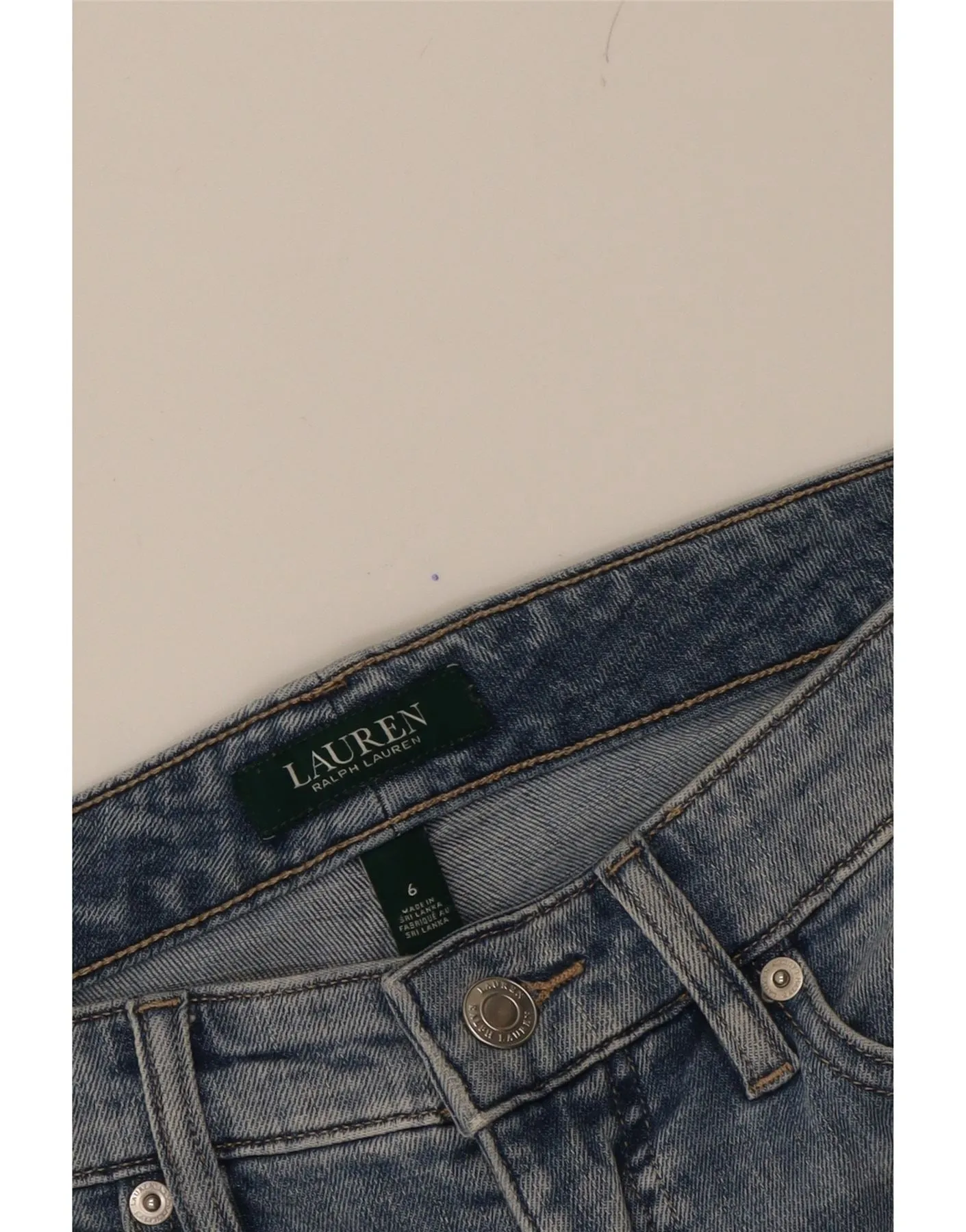 RALPH LAUREN Womens Denim Shorts US 6 Medium W30 Blue Cotton