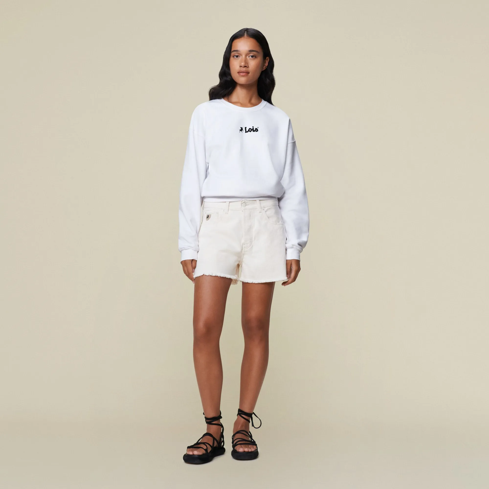 Sandra Otawa Ecru - Mid Rise Short