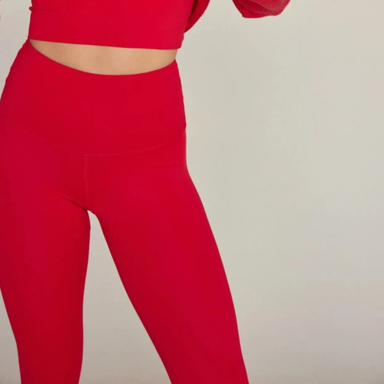 Scarlett Ankle Leggings - Cherry