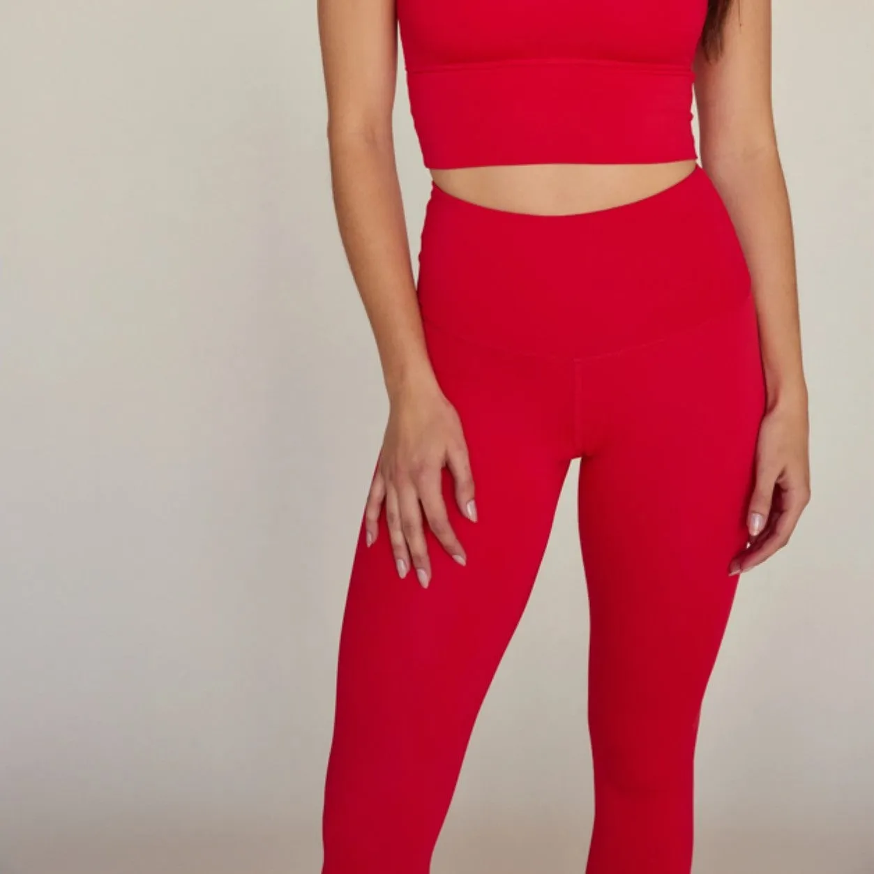 Scarlett Ankle Leggings - Cherry