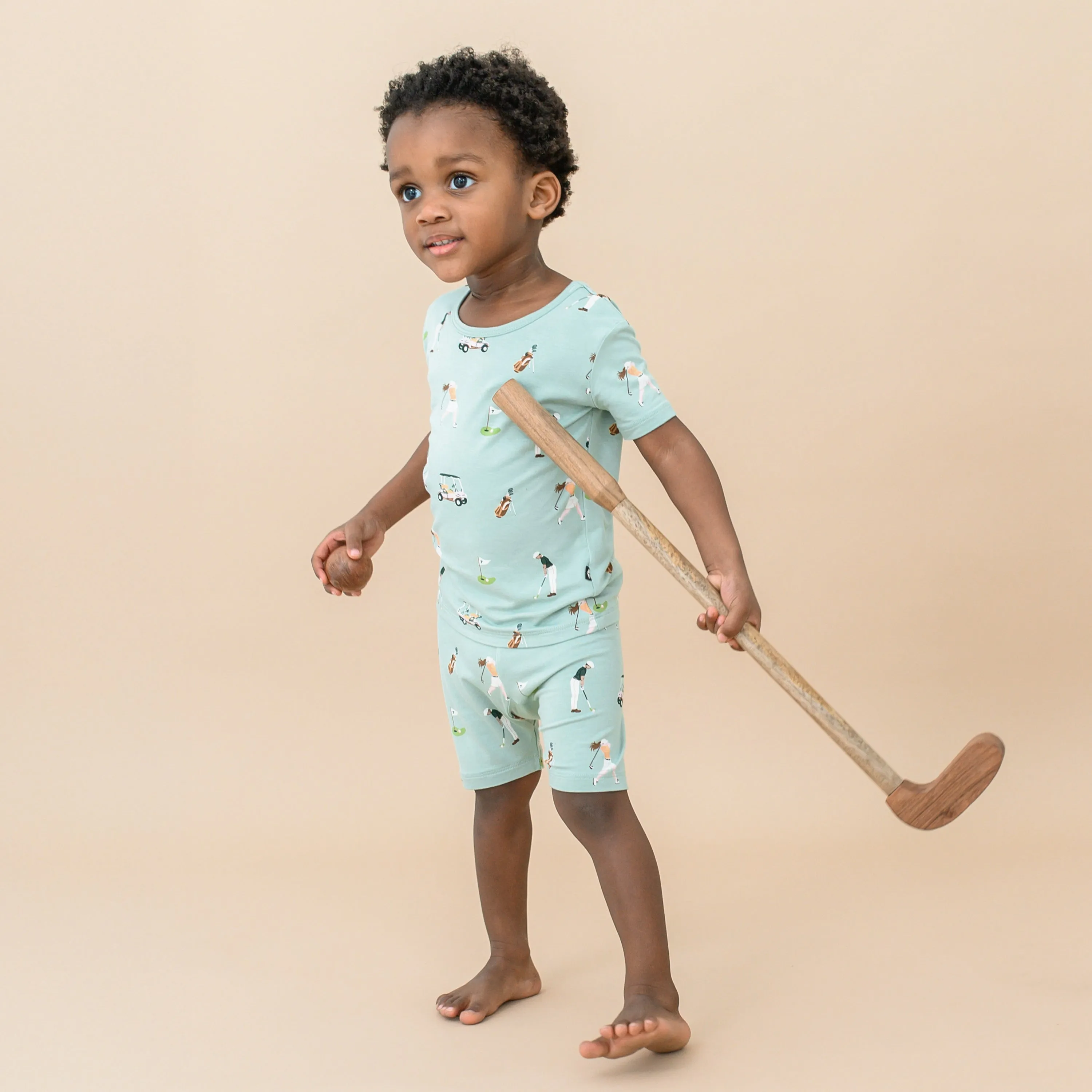 Short Sleeve Pajamas in Golf