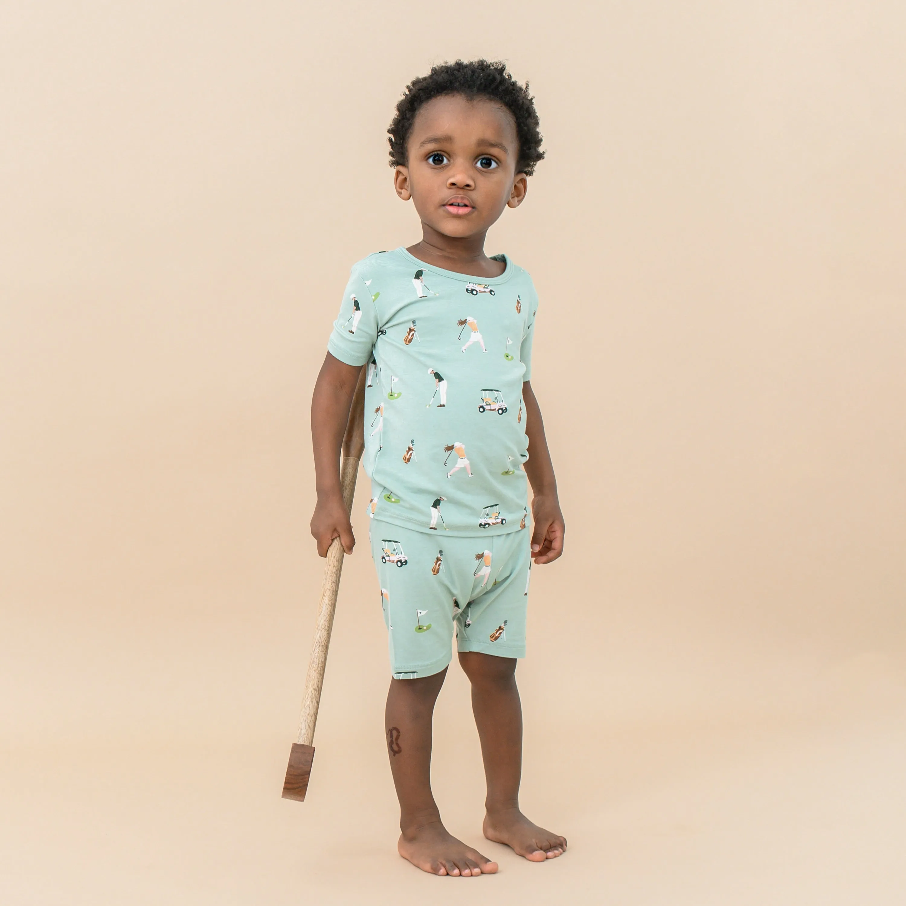 Short Sleeve Pajamas in Golf