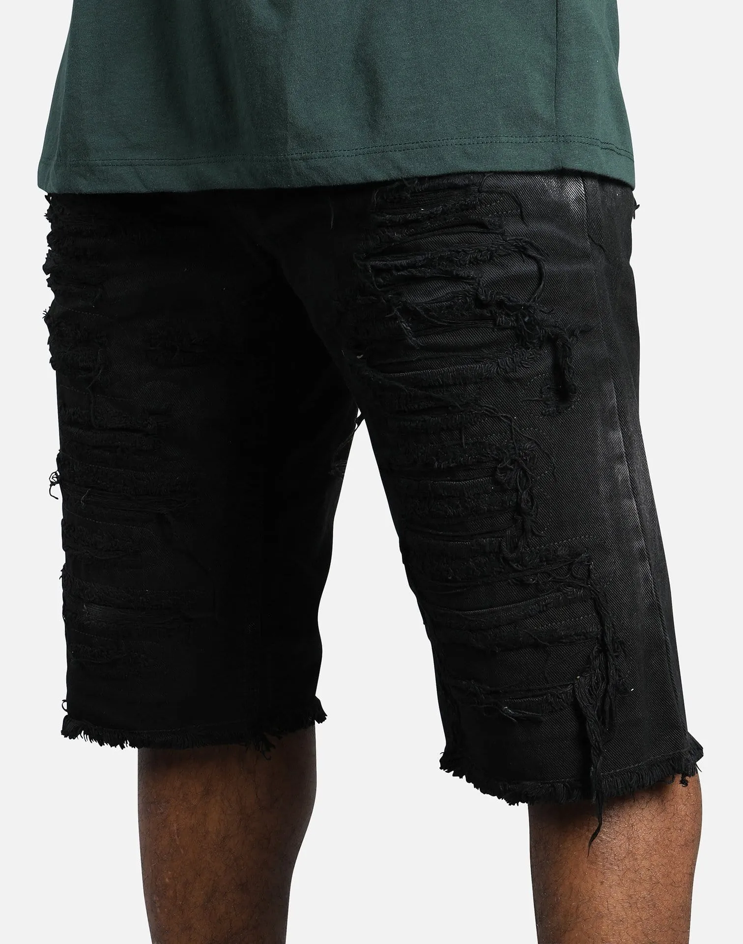 Smoke Rise DESTROYED DENIM SHORT