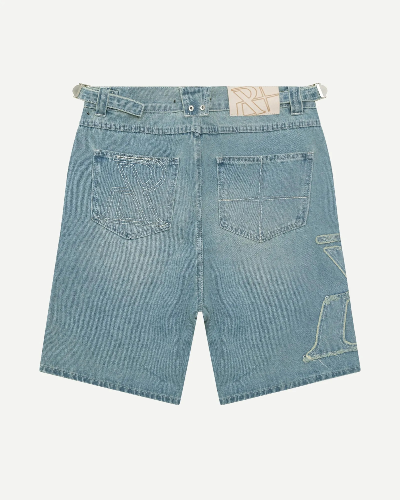 SSS REALISM VIVANT DENIM SHORTS WASHED BLUE