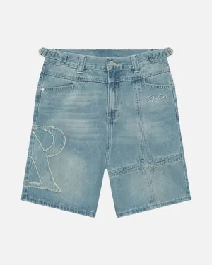 SSS REALISM VIVANT DENIM SHORTS WASHED BLUE