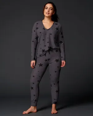 Star Print Jogger Pants