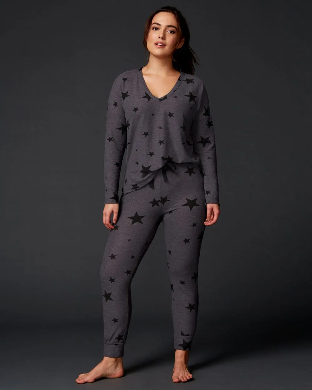 Star Print Jogger Pants