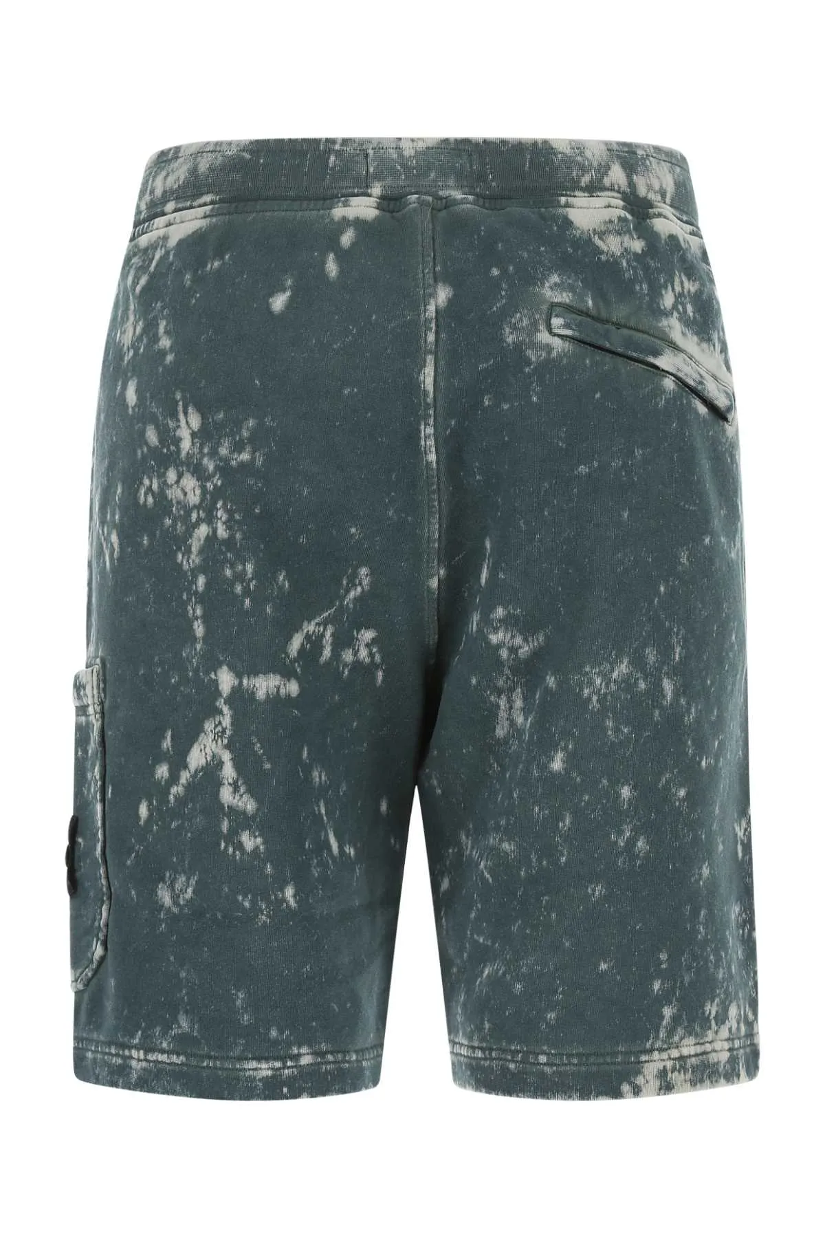 Stone Island Stone-Wash Logo Patch Track Shorts
