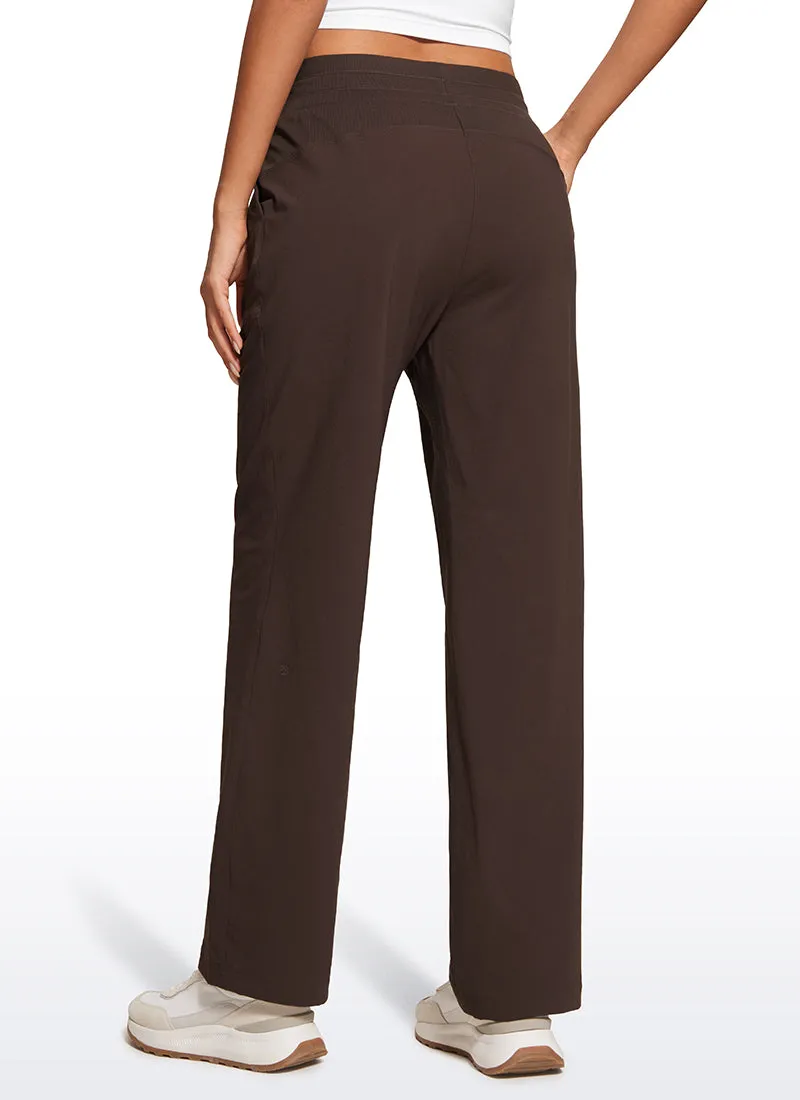 Strech Straight Leg Casual Pants 30'' - High Rise