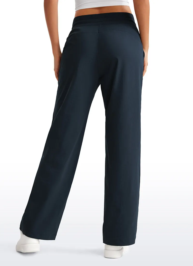 Strech Straight Leg Casual Pants 30'' - High Rise