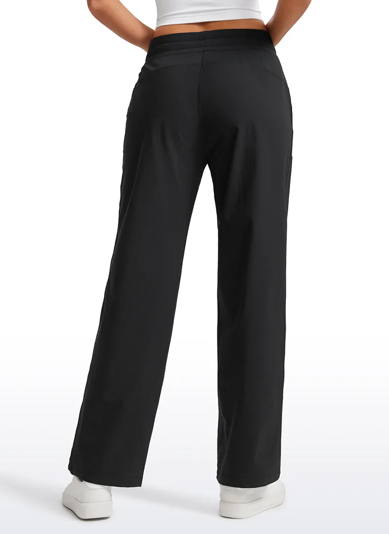 Strech Straight Leg Casual Pants 30'' - High Rise