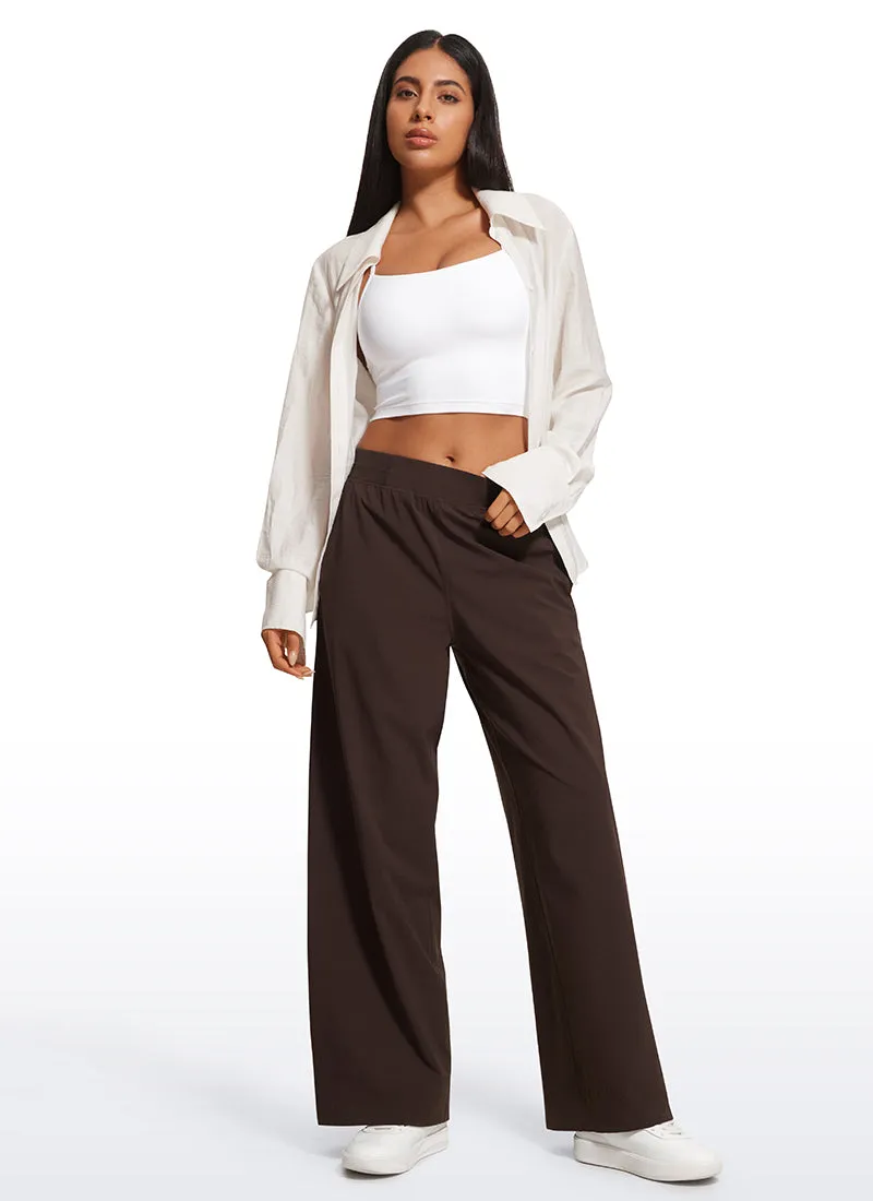 Stretch Wide Leg Casual Pants 30"