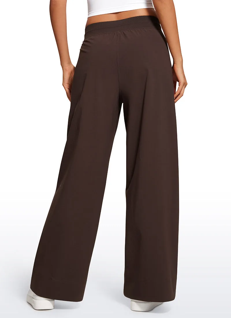 Stretch Wide Leg Casual Pants 30"