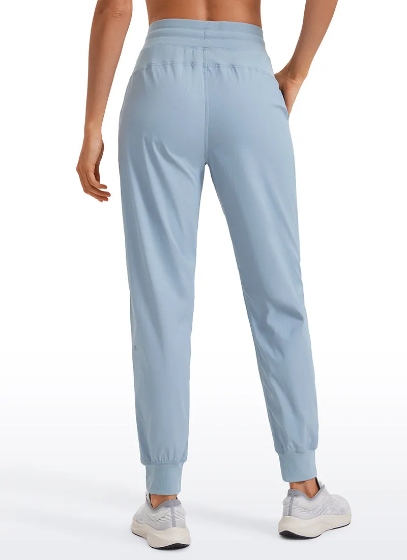 Striped Joggers with Pockets 28'' - Ruched