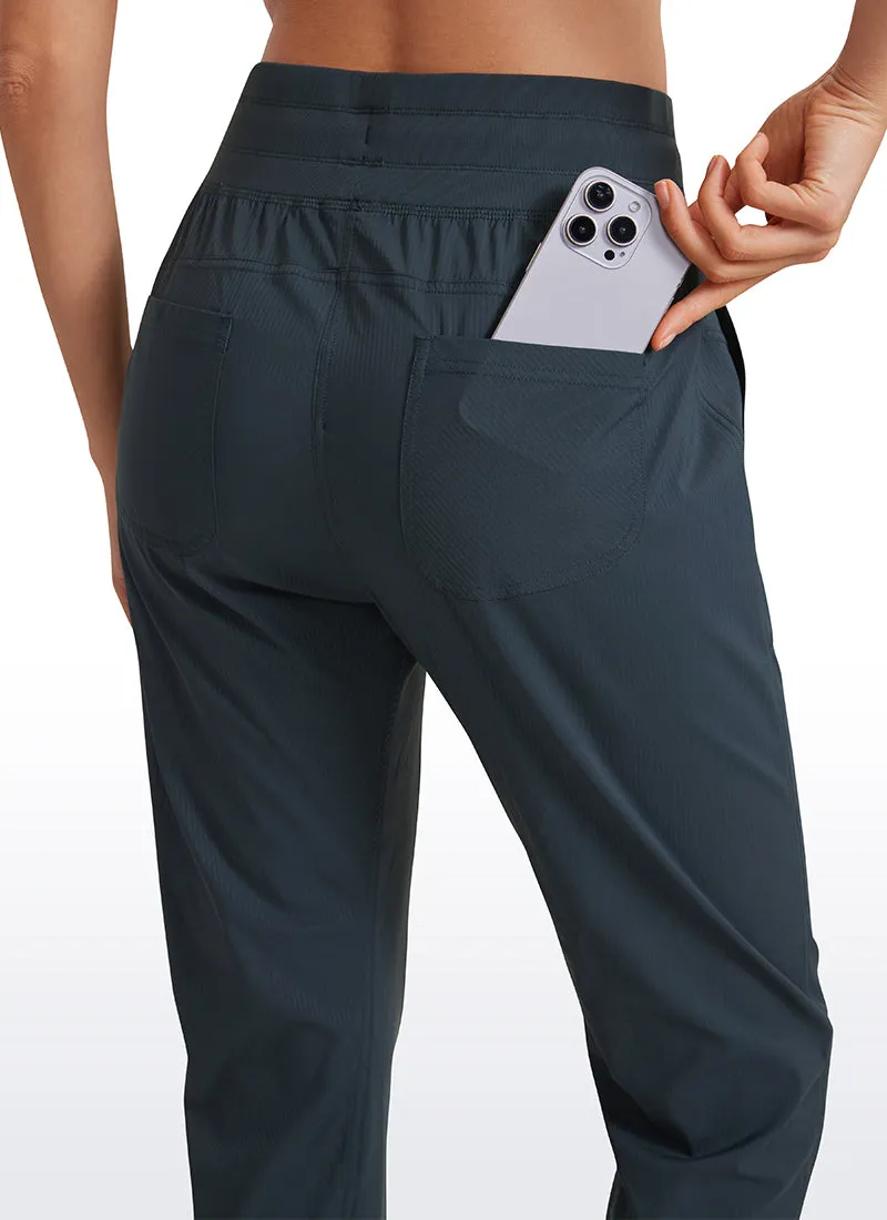 Striped Pants with Pockets 25''- Cinched Leg