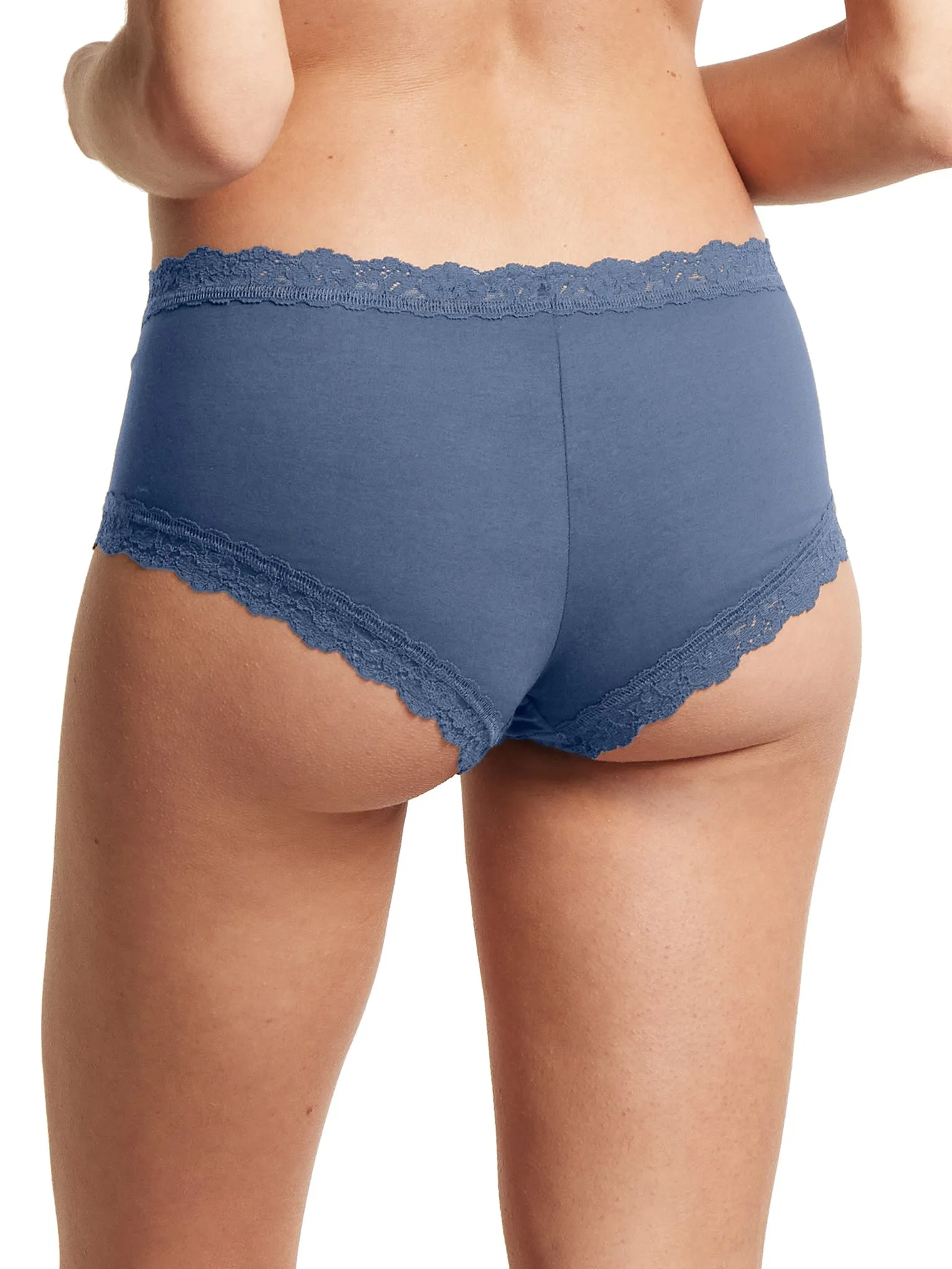 Supima® Cotton Boyshort Washed Indigo Blue Sale