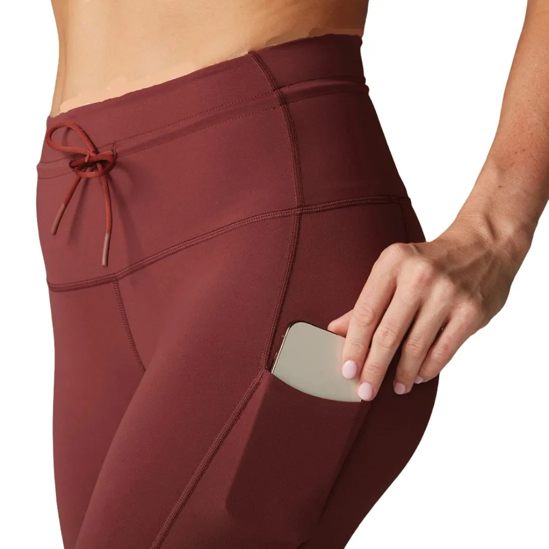 Tavi Active Tie Waist Pocket Tight Sahara C097