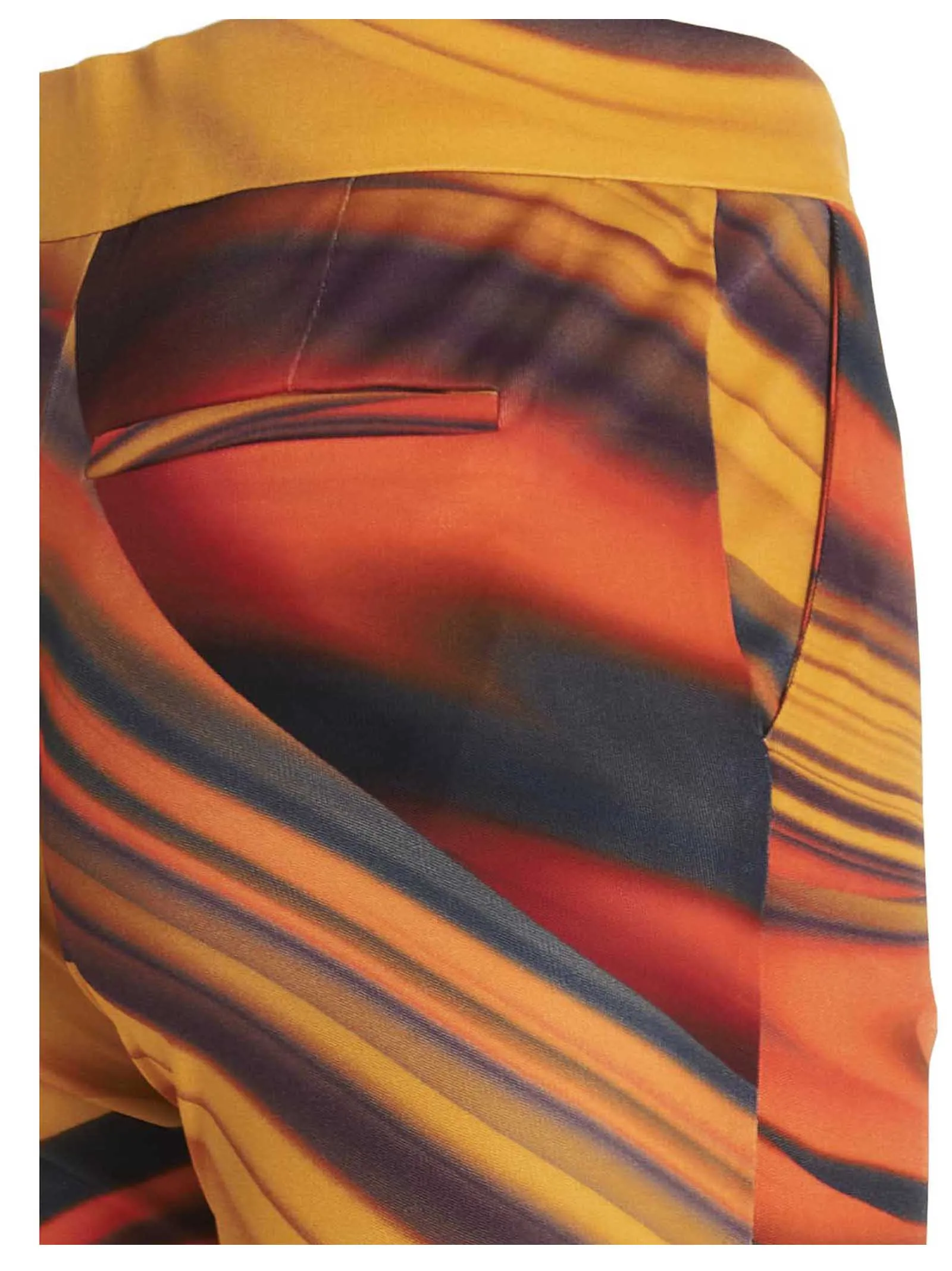 The Attico Abstract Printed Flared Pants
