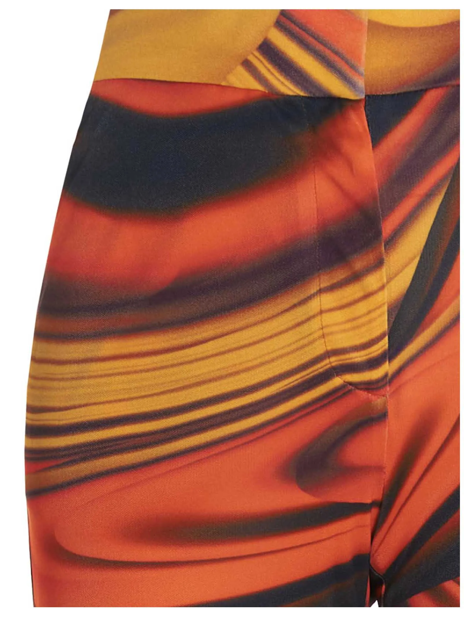 The Attico Abstract Printed Flared Pants