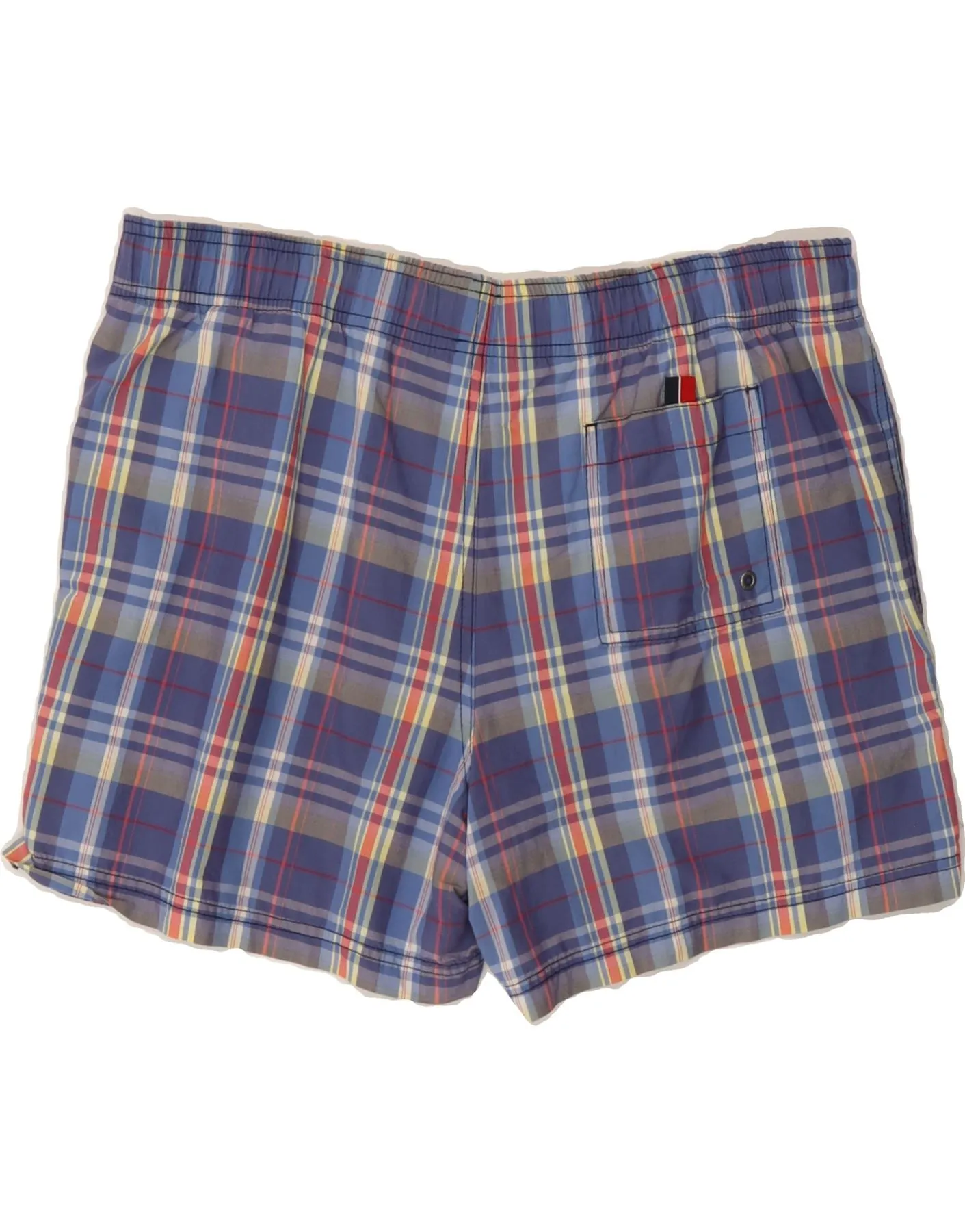 TOMMY HILFIGER Mens Swimming Shorts Medium  Blue Check Polyester
