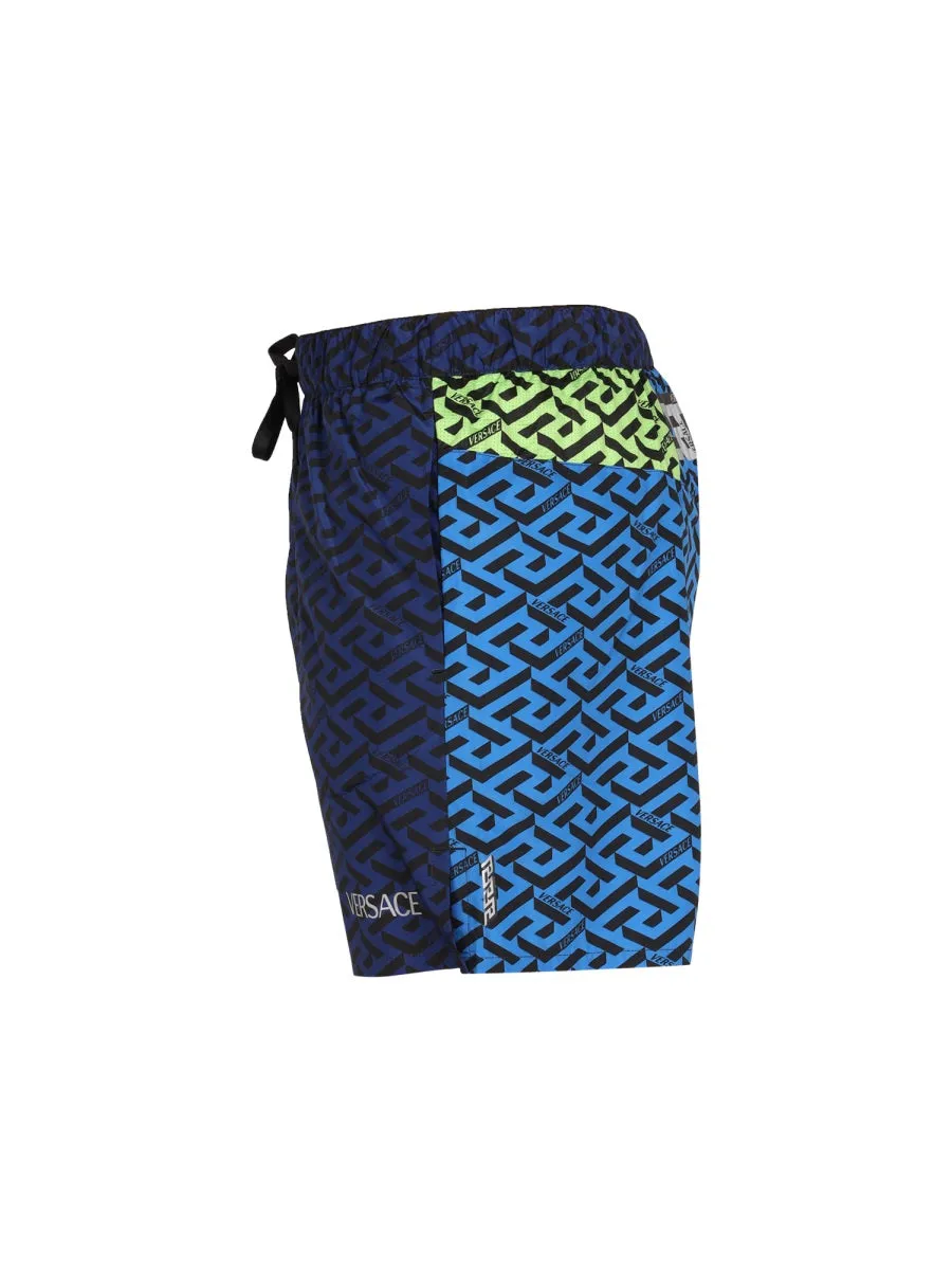 Versace Greca Printed Swim Shorts