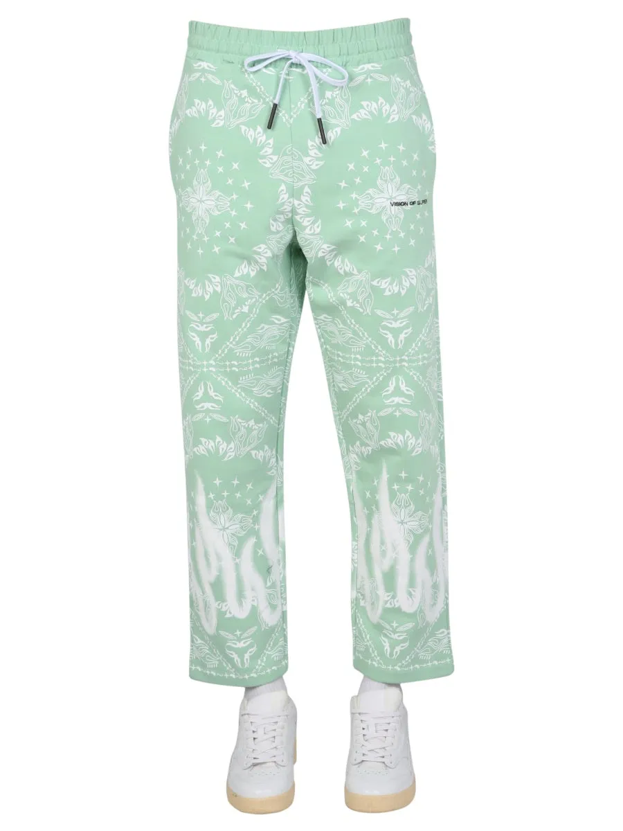 Vision Of Super Printed Drawstring Jogging Pants