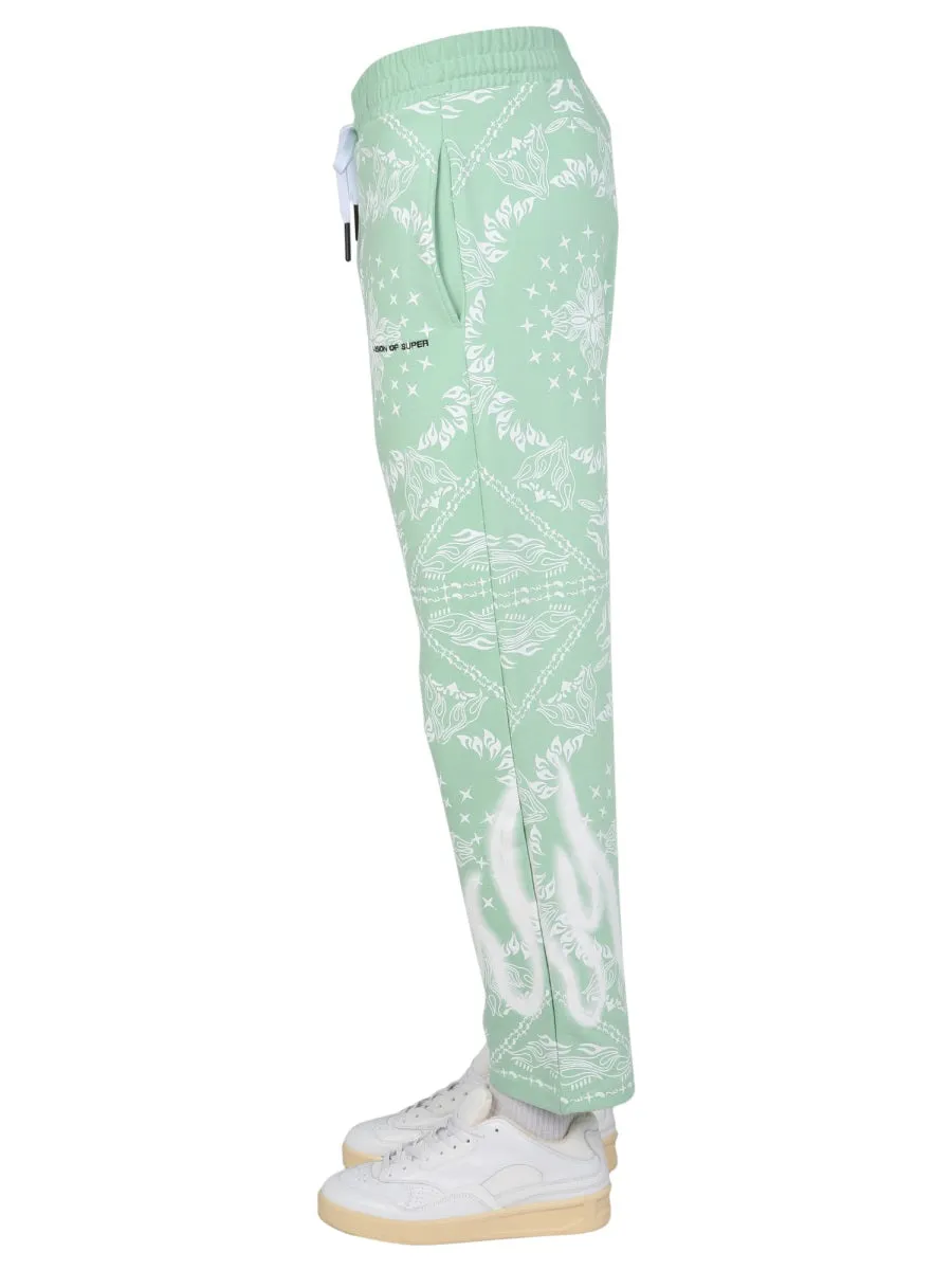 Vision Of Super Printed Drawstring Jogging Pants