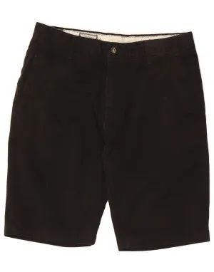 VOLCOM Mens Chino Shorts W30 Medium  Black Cotton