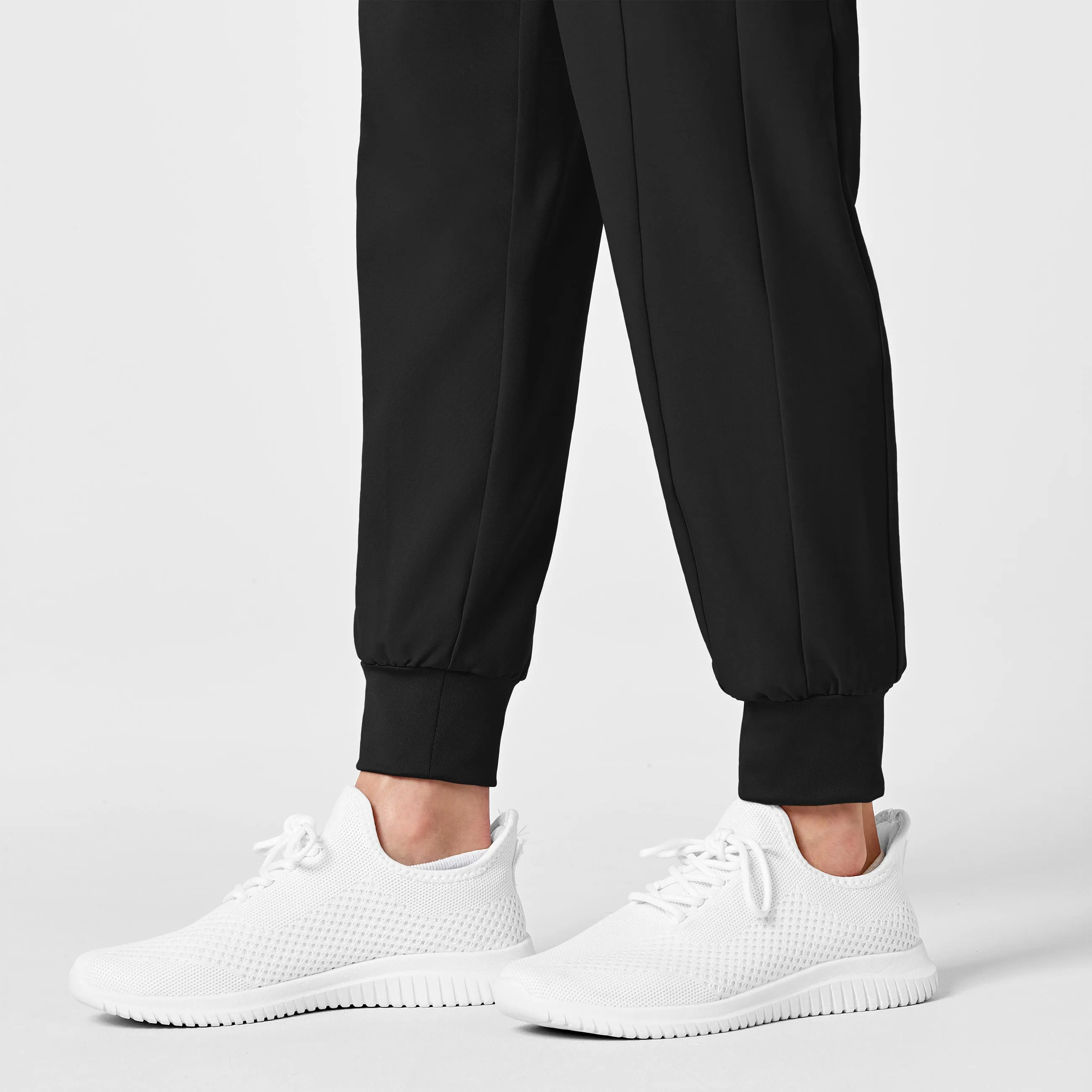 W123 Maternity Jogger Scrub Pant - Black
