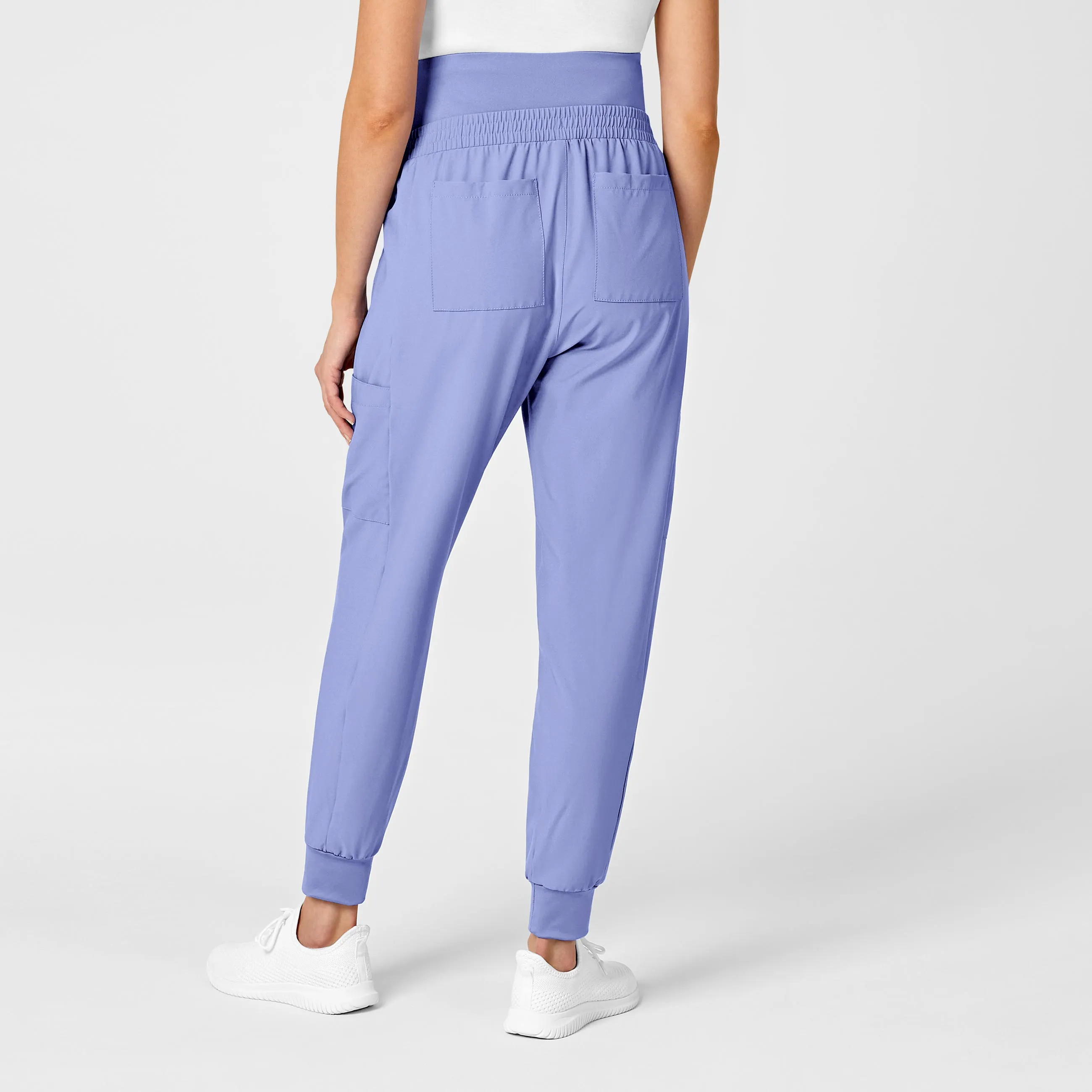 W123 Maternity Jogger Scrub Pant - Ceil Blue
