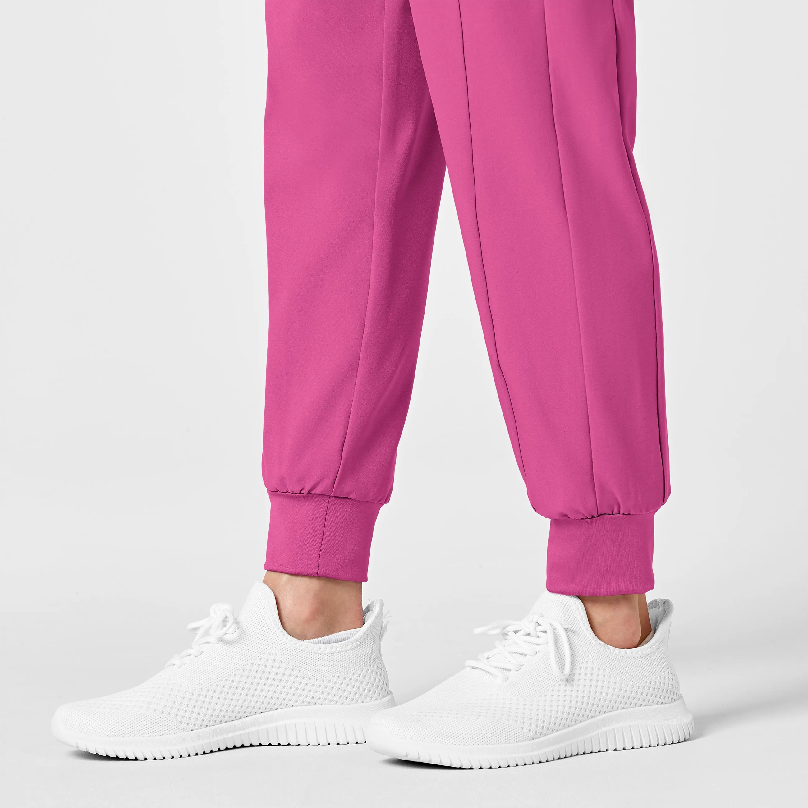 W123 Maternity Jogger Scrub Pant - Hot Pink