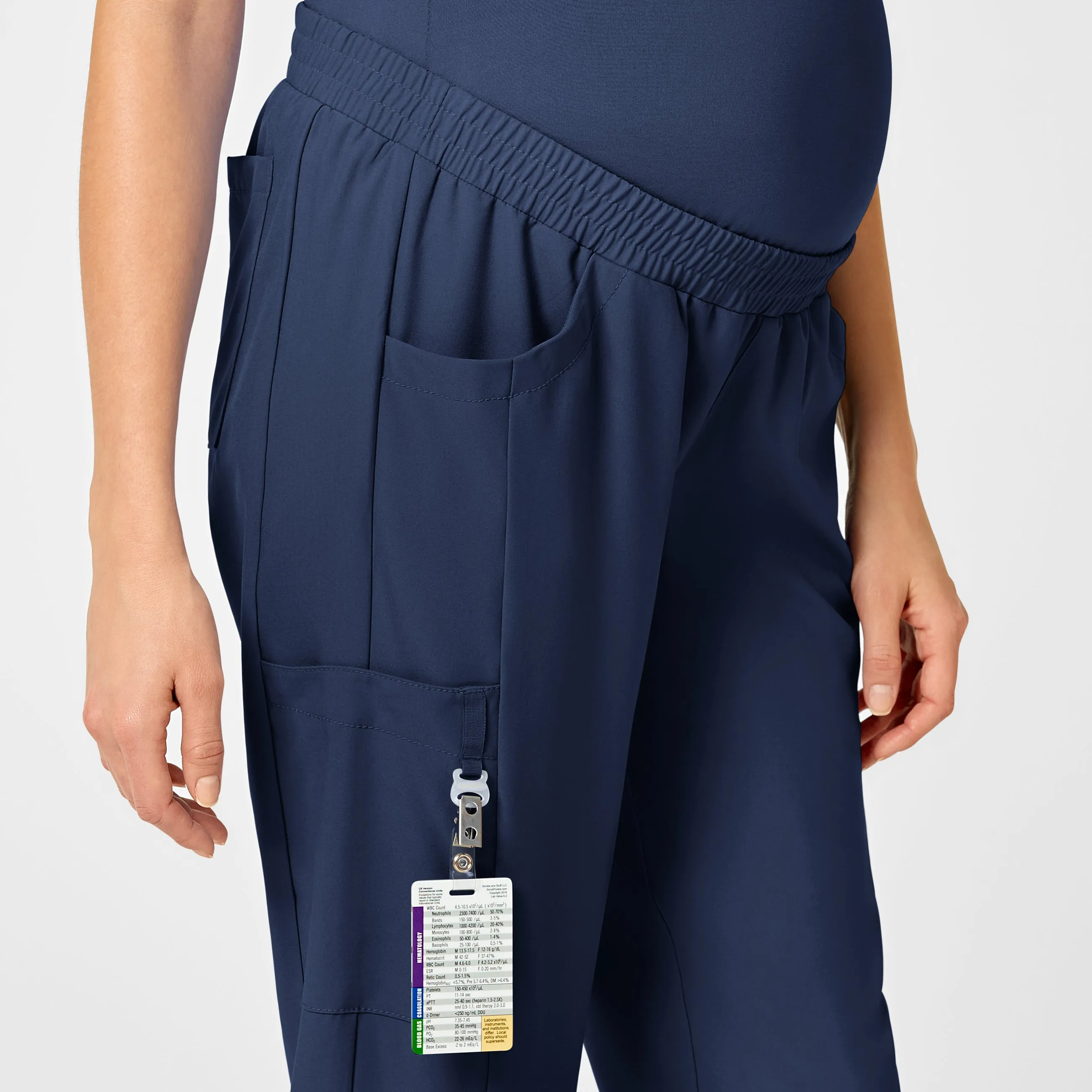 W123 Maternity Jogger Scrub Pant - Navy