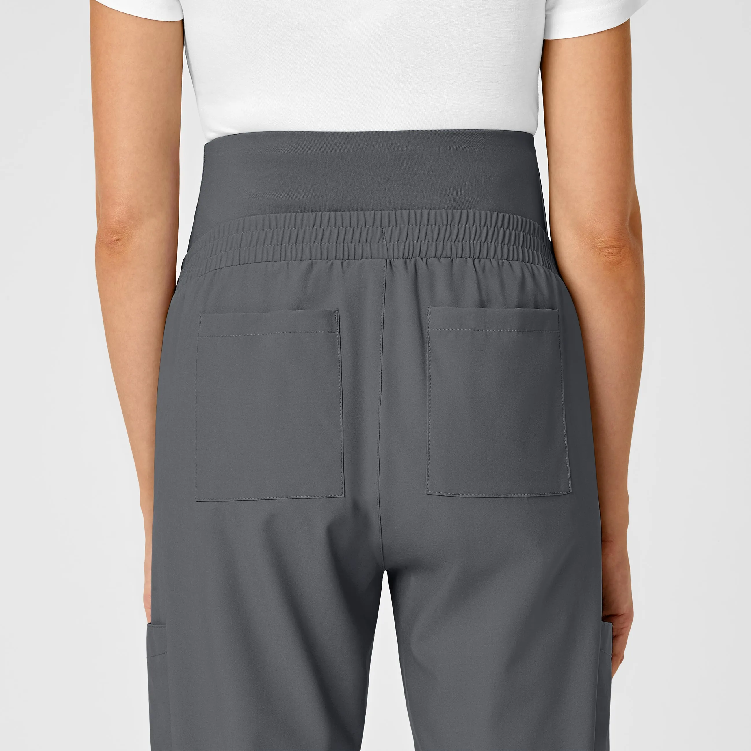 W123 Maternity Jogger Scrub Pant - Pewter