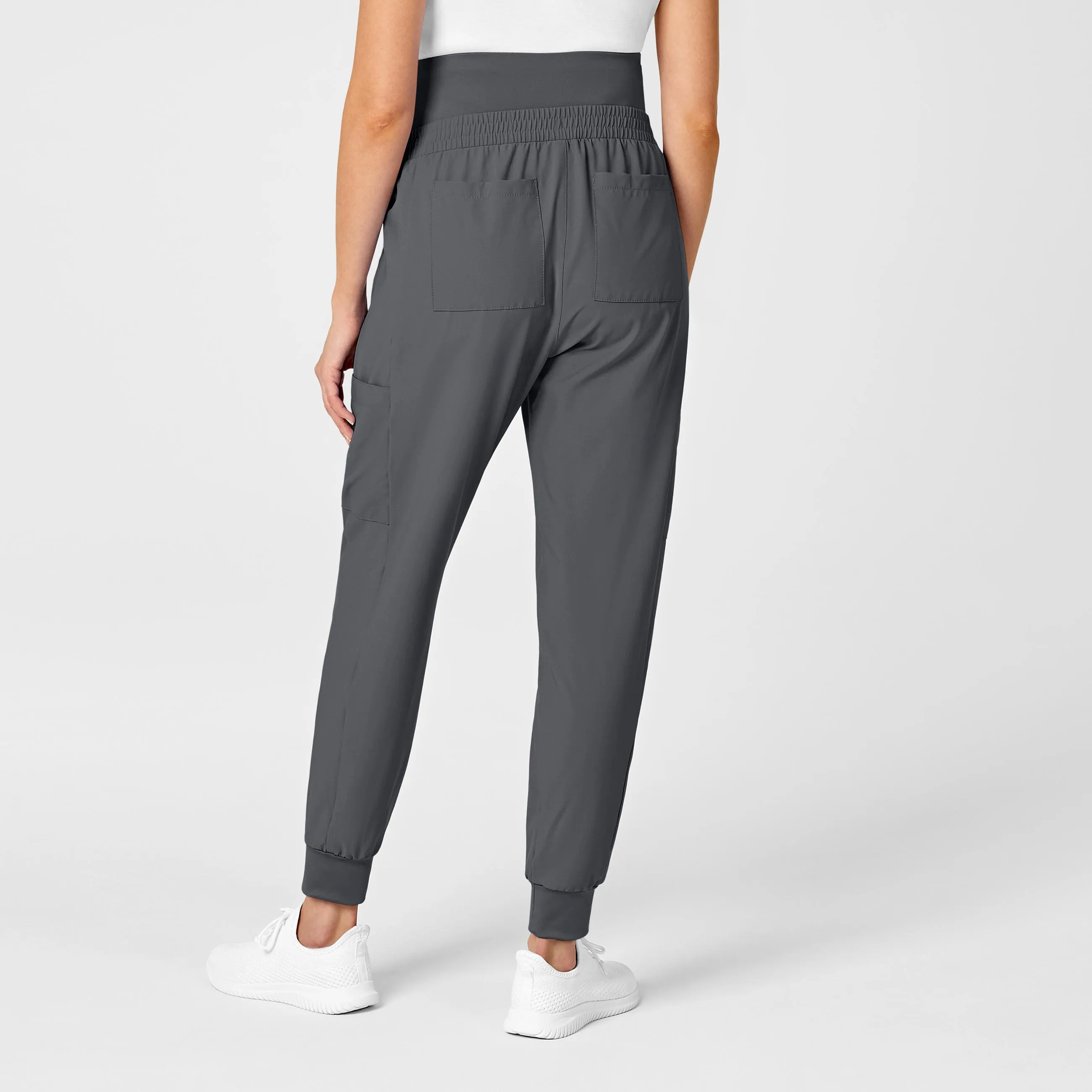 W123 Maternity Jogger Scrub Pant - Pewter