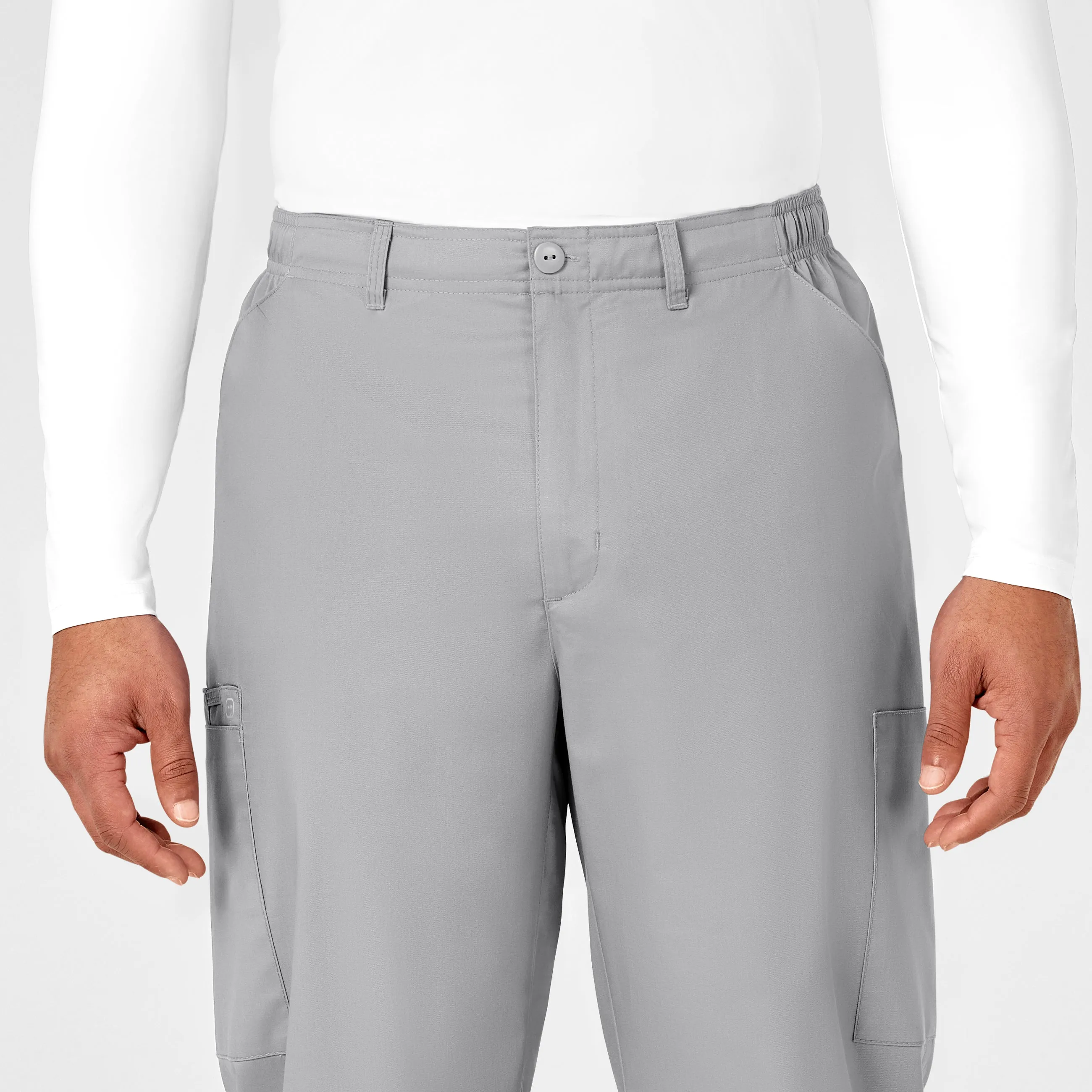 WonderWORK Men's Cargo Scrub Pant - Grey