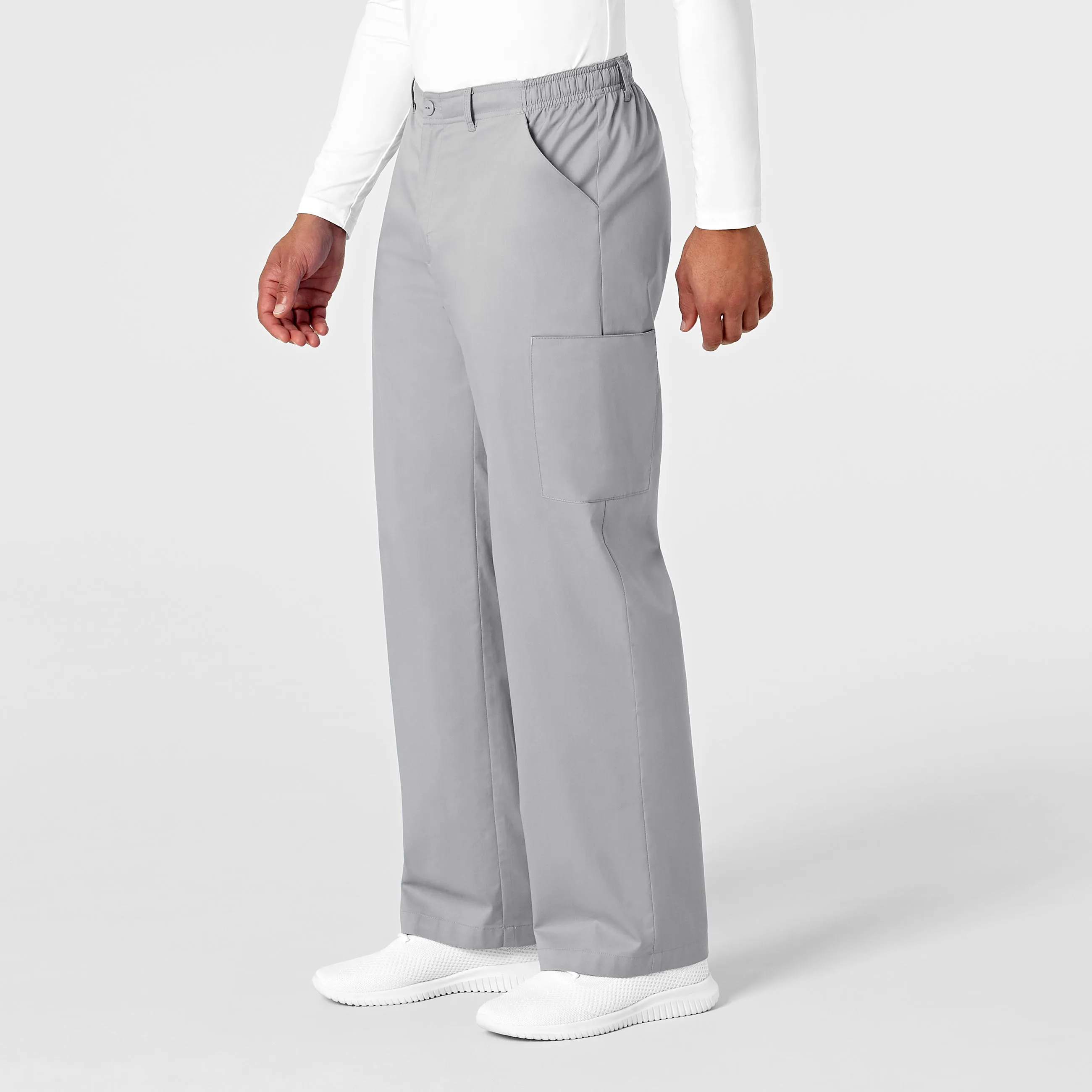 WonderWORK Men's Cargo Scrub Pant - Grey