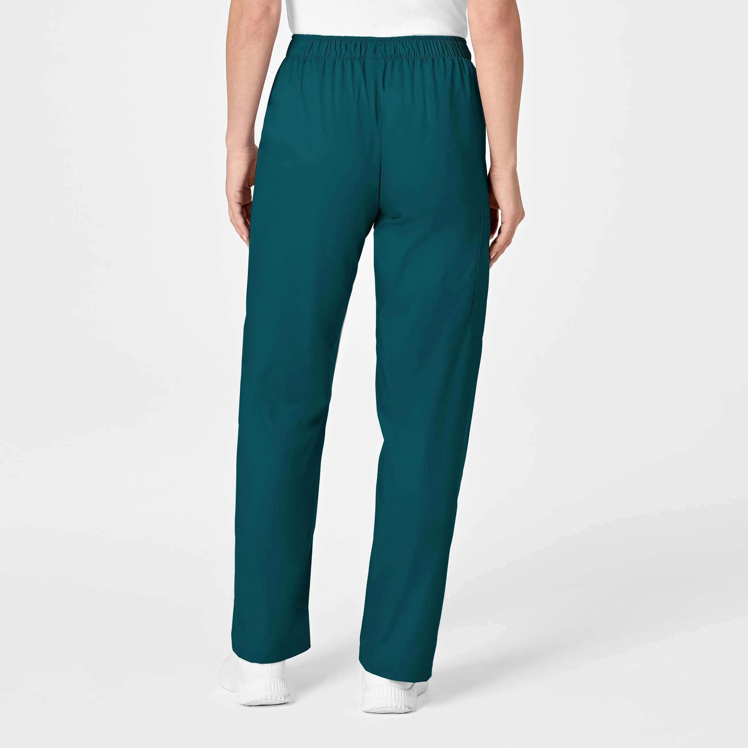 WonderWORK Women's Pull-On Cargo Scrub Pant - Caribbean