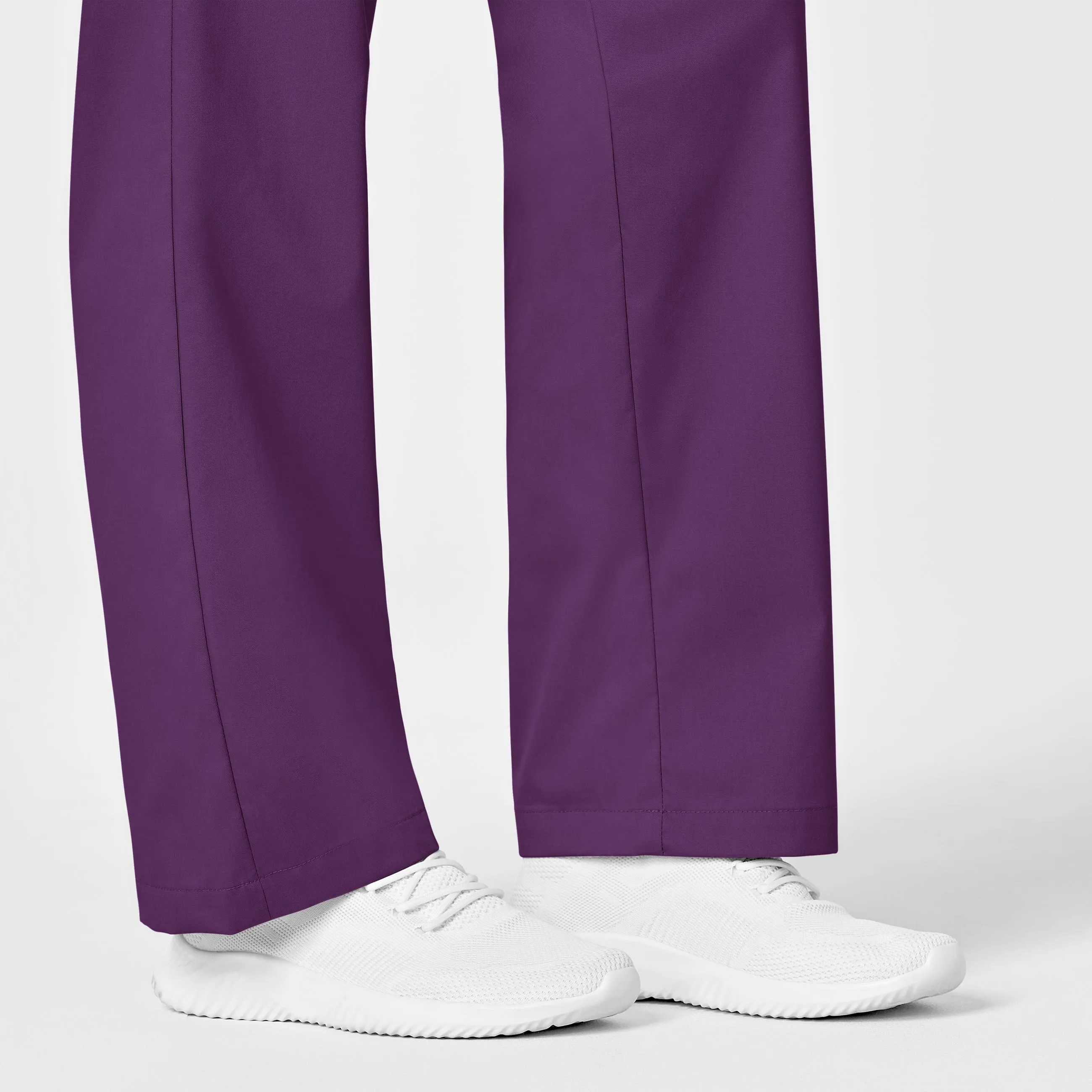 WonderWORK Women's Pull-On Cargo Scrub Pant - Eggplant