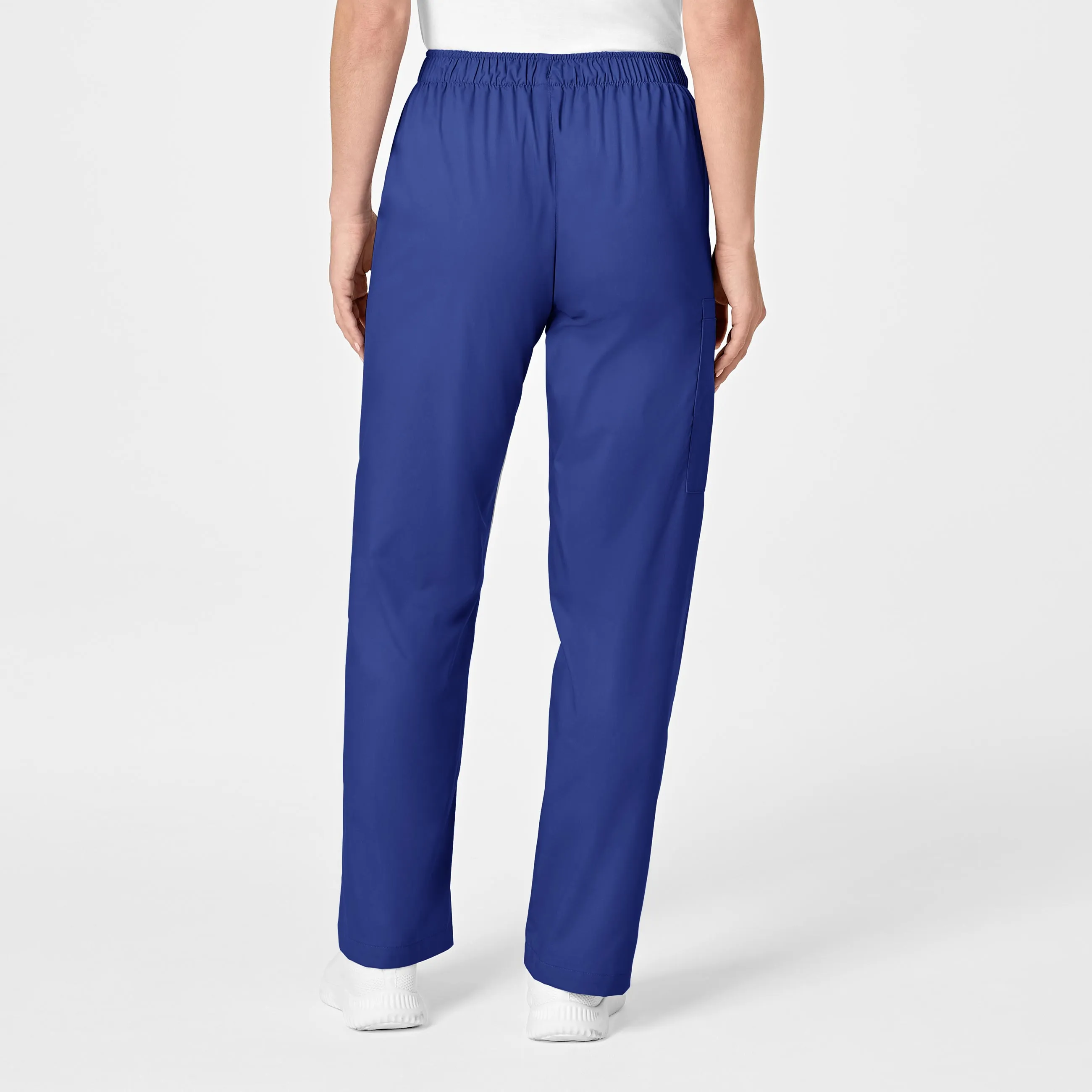 WonderWORK Women's Pull-On Cargo Scrub Pant - Galaxy Blue