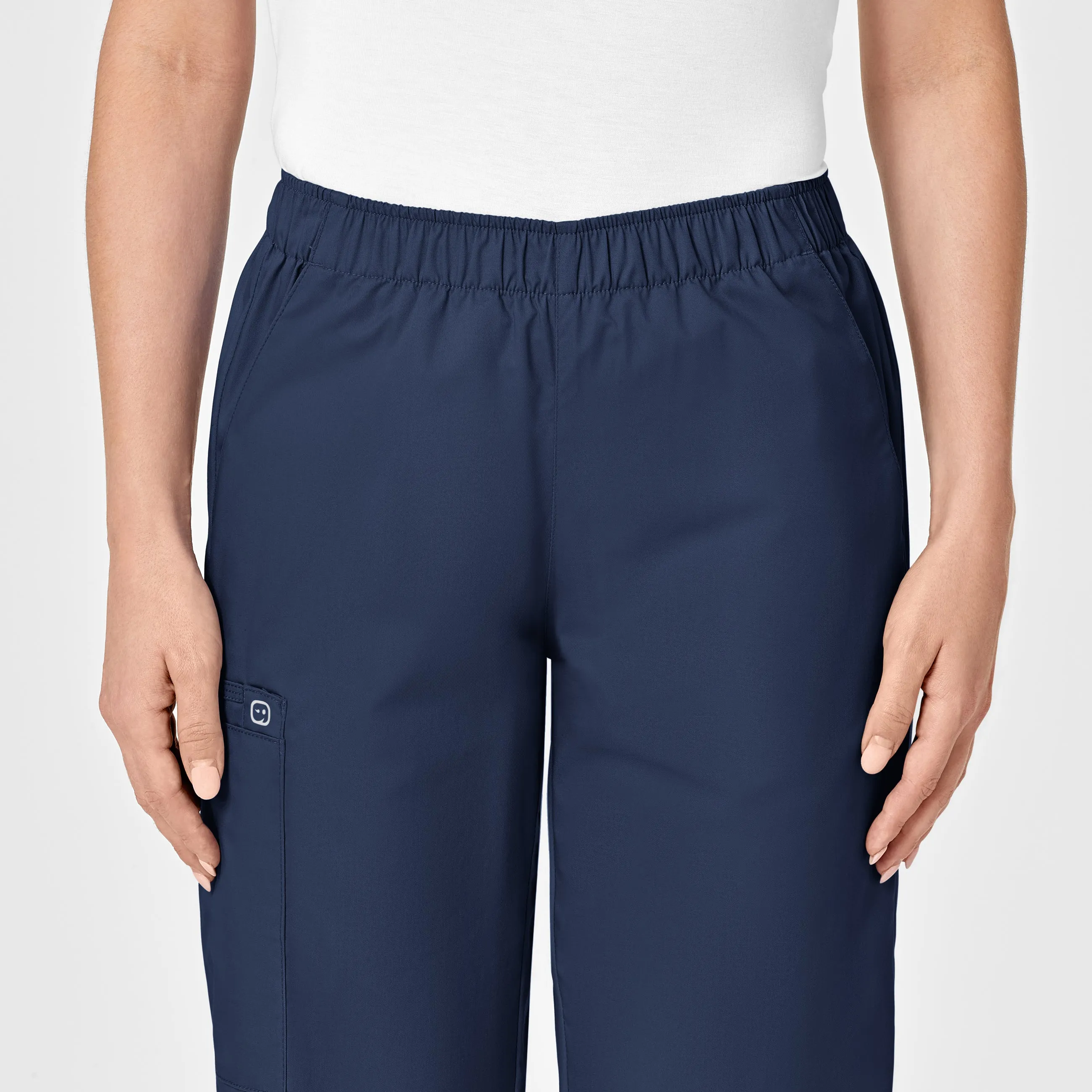 WonderWORK Women's Pull-On Cargo Scrub Pant - Navy