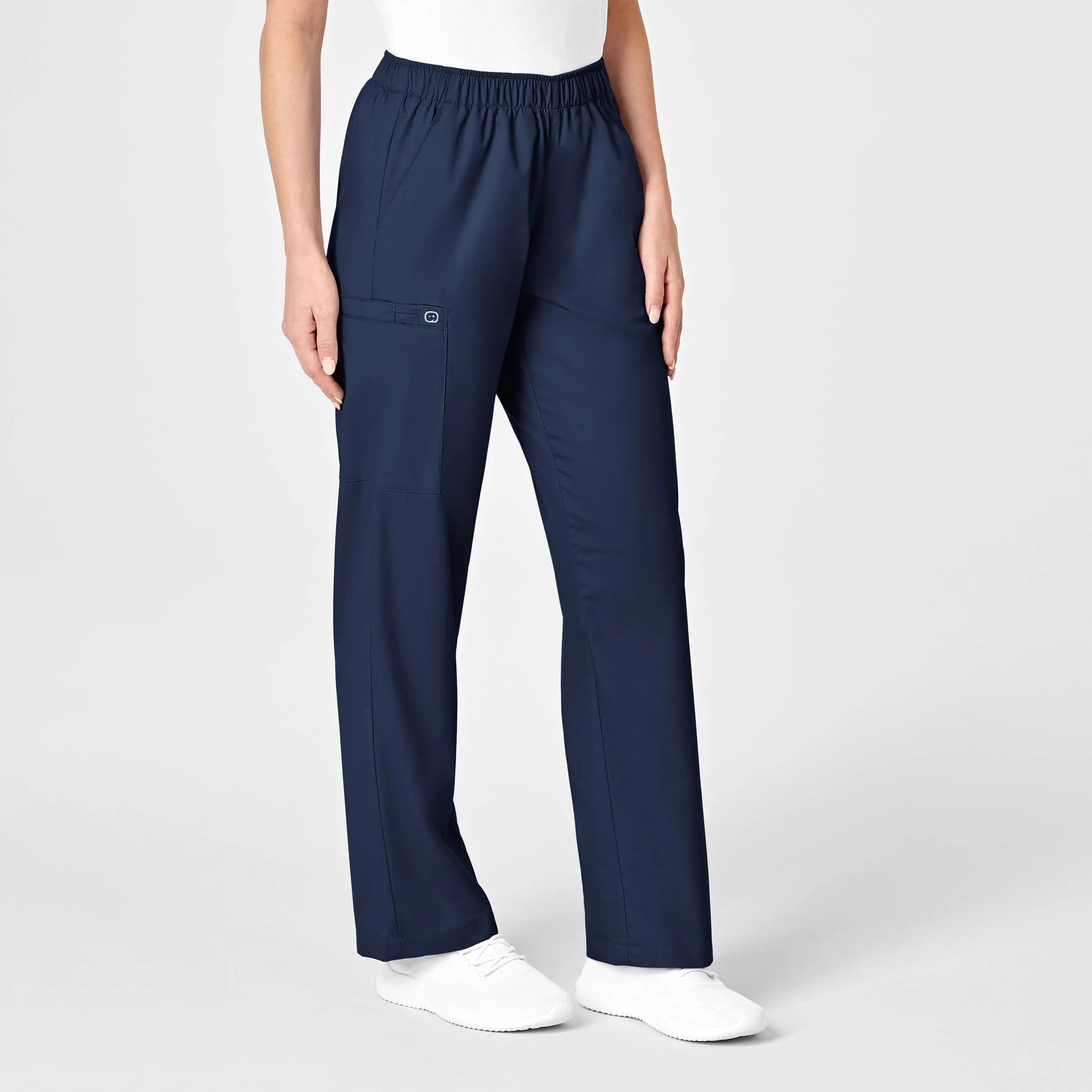 WonderWORK Women's Pull-On Cargo Scrub Pant - Navy