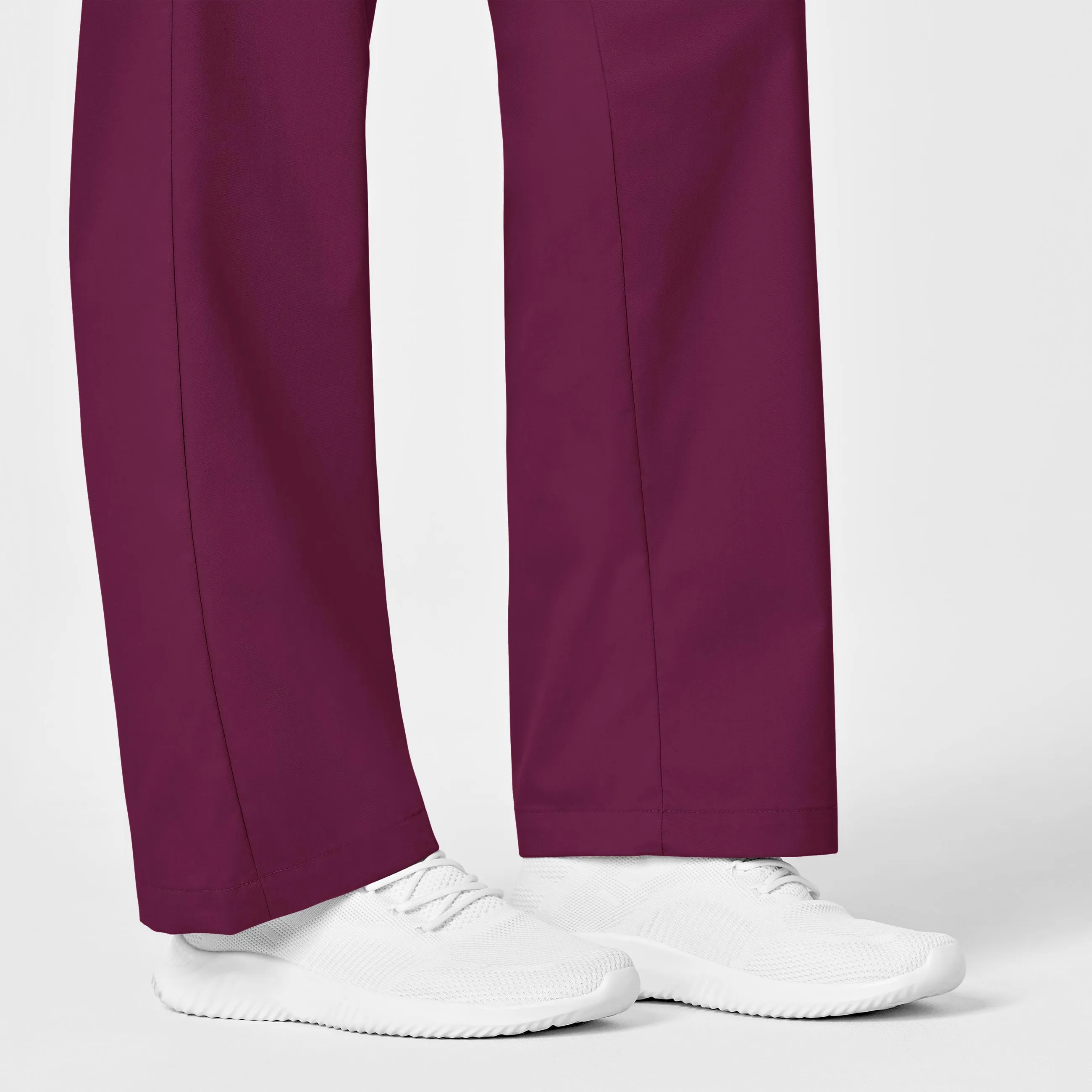 WonderWORK Women's Pull-On Cargo Scrub Pant - Wine