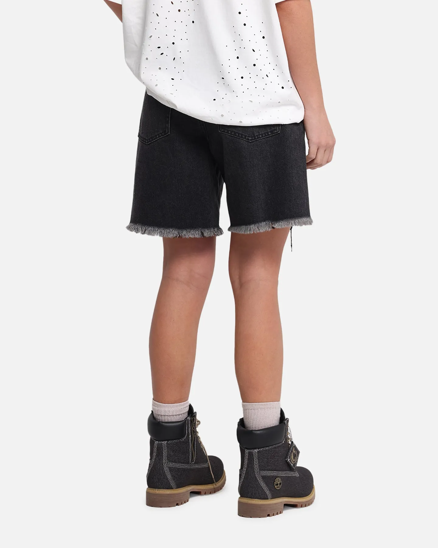 XXIII Women's Relaxed Denim Shorts Washed black