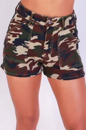 YOU LOST ME CAMO SHORTS